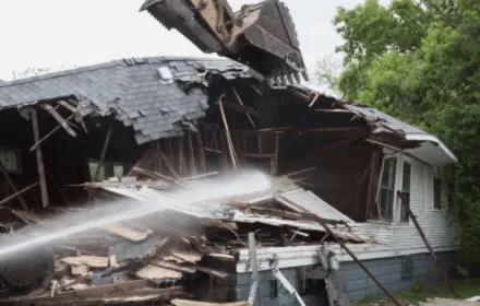 House demolition project by Roxa Demolition – removing old residential structures safely in the GTA